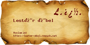 Lestár Ábel névjegykártya