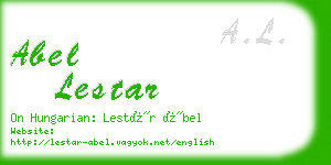 abel lestar business card